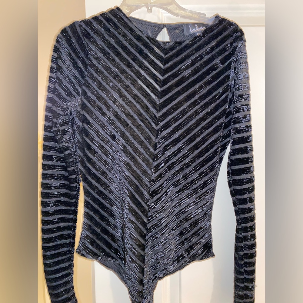 Black Lulus bodysuit size XS